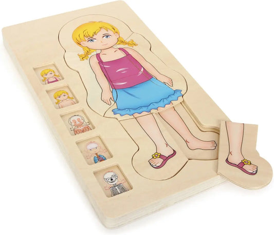 Puzzle d'Anatomie Fille Small-foot casse-têtes jouets en bois Cadeaux & Trésors By SIFENNASR.S